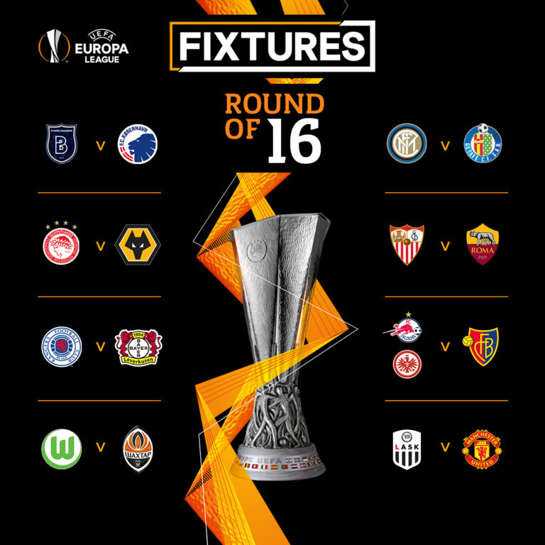 Manchester United draw LASK, see full Europa League round of 16 draw