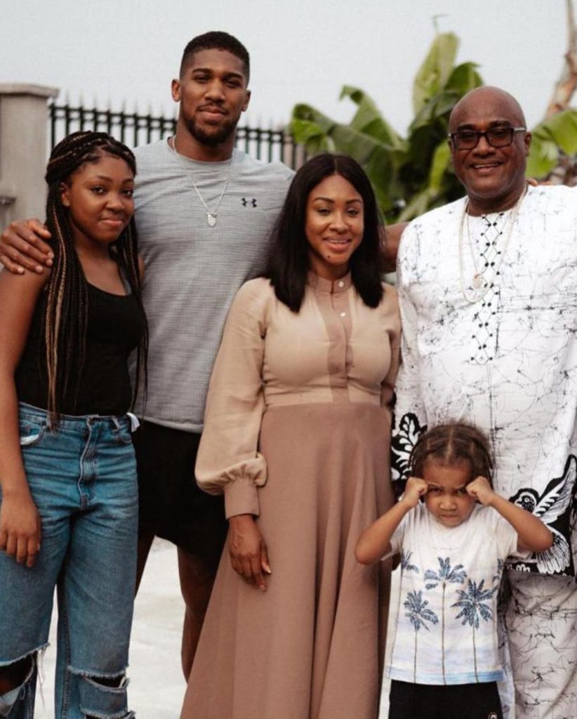 See pictures of Anthony Joshua and his family in Nigeria