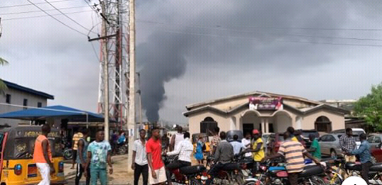 Panic as explosion rocks Lagos, shattering buildings [Video & Photos]