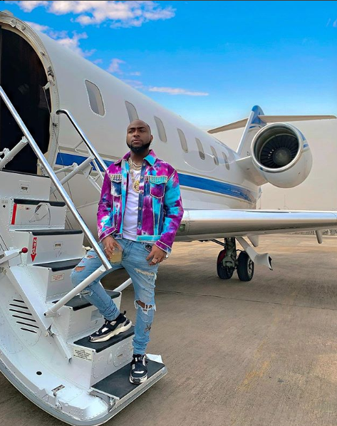 Davido announces the arrival of new jet