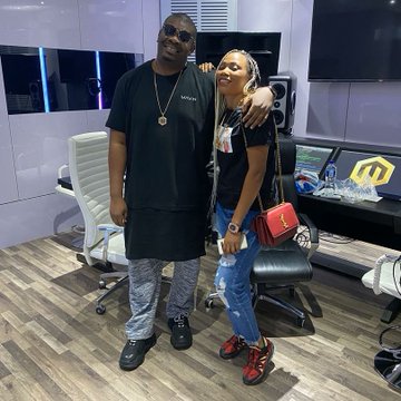See pictures as Don Jazzy invited Super Falcons star Onome Ebi to the Mavins