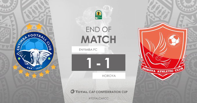 Watch Enyimba play out 1-1 draw with Horoya in CAF Confederation Cup (Video)