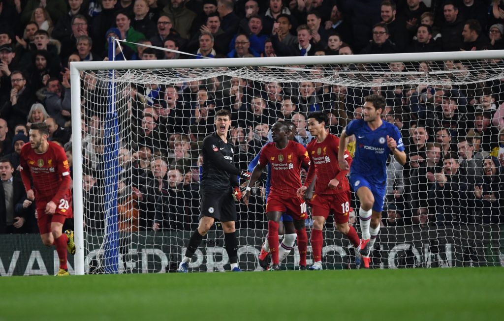 Watch Kepa shock Chelsea fans with 3 saves in 3 seconds against Liverpool in the FA Cup (Video)