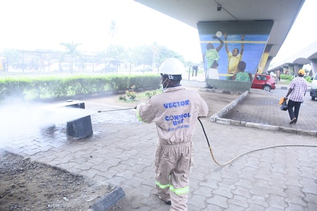 Coronavirus: Lagos govt begins disinfection of bus stops and public spaces