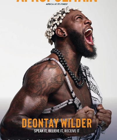 Deontay Wilder celebrates Nigerian artiste wurld says he is an African giant (Video)