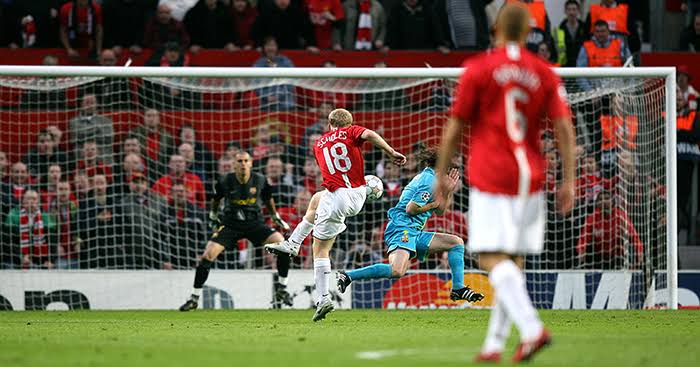 Paul Scholes ballistic strike against Barcelona sent Man Utd to the Champions League final on this day in 2008 (video)