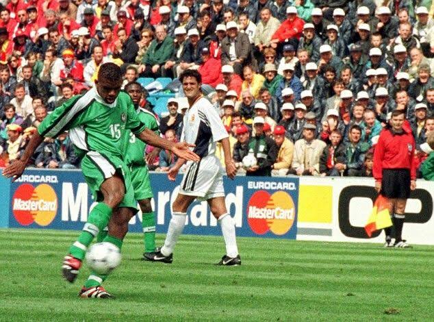 Spain 2-3 Nigeria : Enjoy every moments of Super Eagles famous victory at the France 1998 World Cup ! (Video)