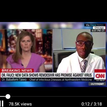 US-based Nigerian doctor, Babafemi Taiwo reveals treatment of Coronavirus with Remdesivir (video)
