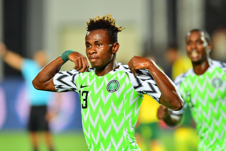 Throwback: Samuel Chukwueze’s debut goal for the Super Eagles as he turns 20 today! See video