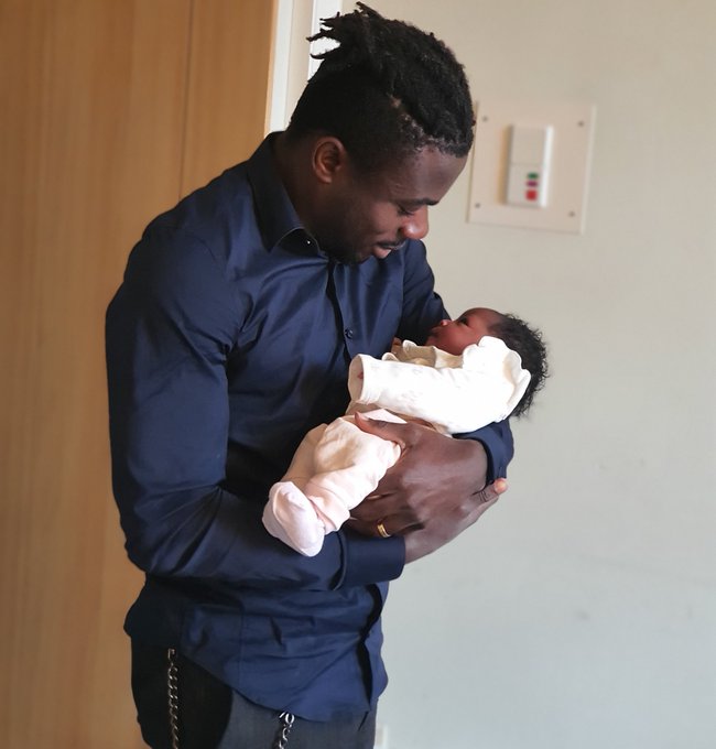 Super Eagles forward Moses Simon welcomes 2nd child