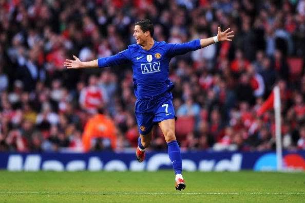 Cristiano Ronaldo demolished Arsenal in the Champions League on this day in 2009! See Video