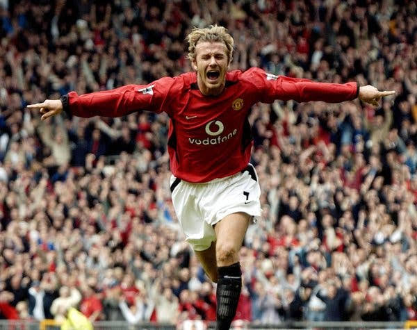 David Beckham scored his last goal for Manchester United on this day in 2003! See video