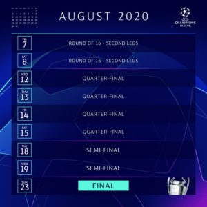 semi final champions league 2019 dates