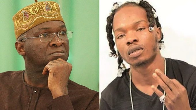 Minister of Works and Housing, Babatunde Fashola, distances himself from Naira Marley link