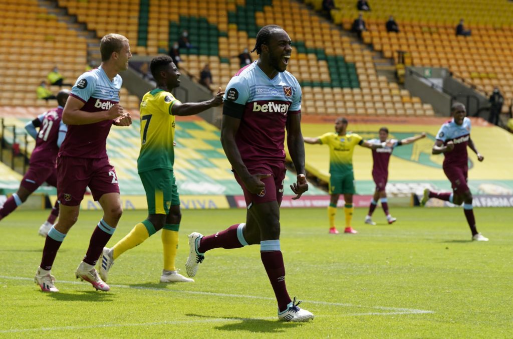 Breaking: Westham confirms Norwich City’s relegation from the Premier League after 4 nil bashing at Carrow Road!