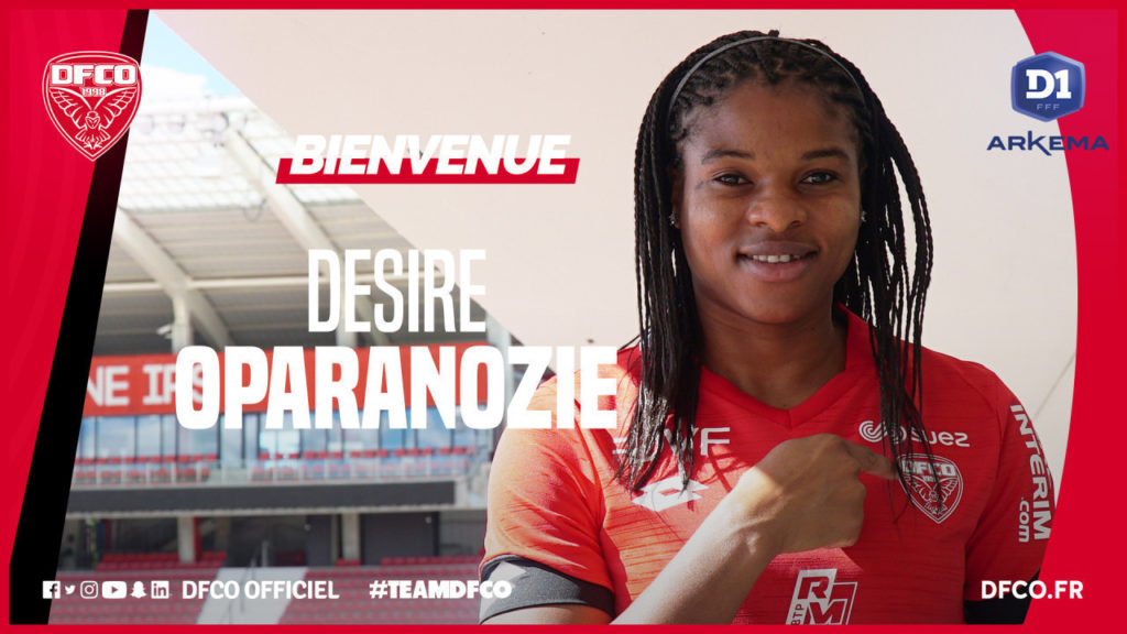 Super Falcons striker Desire Oparanozie joins French side Dijon (photos)