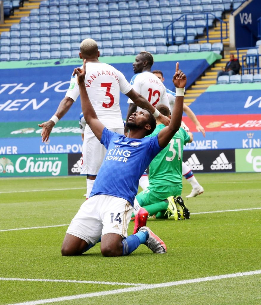 Watch Kelechi Iheanacho’s goal in Leicester City’s 3-0 win against Crystal Palace (video) 