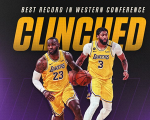 LeBron James and Anthony Davis lead the Lakers to No 1 seed in the NBA Western Conference (video) 2