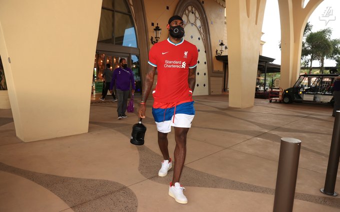 NBA great and Liverpool minority owner LeBron James rocks Premier League champions new home kit 1