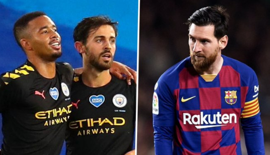 Manchester City offer Barcelona Bernado Silva, Gabriel Jesus and Eric Garcia for Lionel Messi