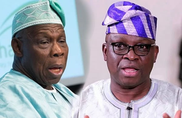 “Stop acting like a Saint!” – Ayodele Fayose blast Obasanjo over his comments on Senator Buruji Kashamu’s death! Details👇