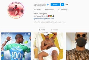 Odion Ighalo becomes 3rd Super Eagles player to hit 1 million followers on Instagram 2
