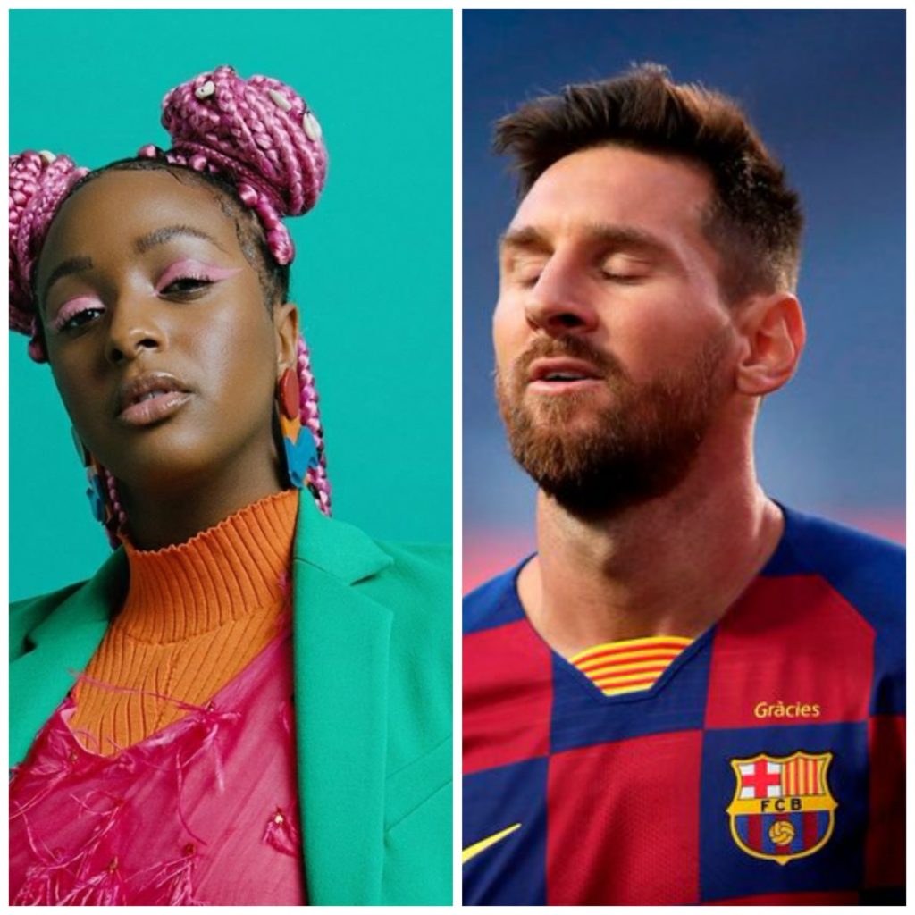 Please come to Manchester United! – DJ Cuppy begs Lionel Messi to join her club following his reported decision to leave Barcelona! Details👇