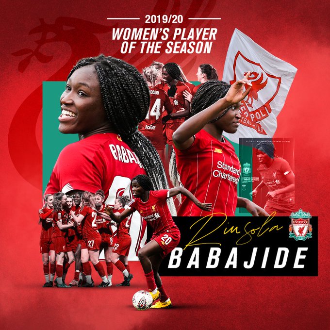 Nigerian-born Rinsola Babajide wins Liverpool Women’s Player of the Year award (video)