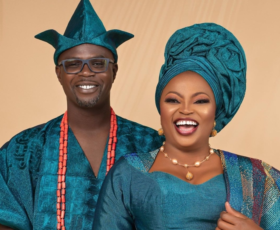 Ace Producer, JJC Skillz and wife Funke Akindele celebrate 4th wedding anniversary! See pictures 👇