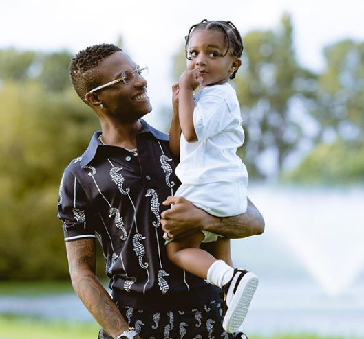 See new photos of Wizkid and son Zion