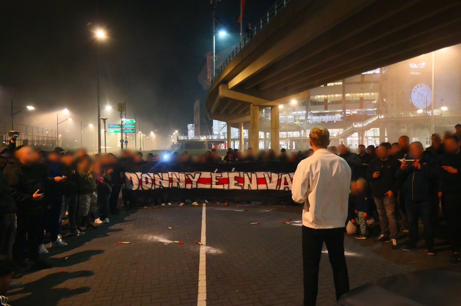 See how Ajax’s fans bid farewell to Donny van de Beek after signing for Manchester United! (Photos/video)