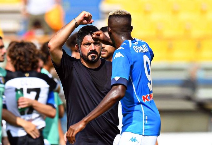 I am confident his attitude won’t change – Napoli’s coach Gennaro Gattuso lauds Victor Osimhen after his impressive Serie A debut!