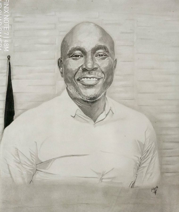 Please ooh! I don’t have Eczema! – Honourable Akin Alabi hits back at artist who drew him a portrait (See tweet)