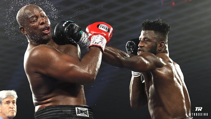 Nigeria’s Efe Ajagba beats Jonnie Rice on points in Top Rank debut (video)