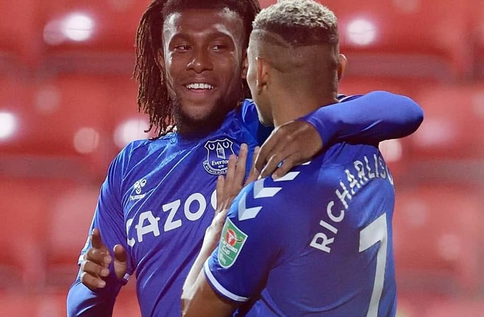 Back to his best? See videos of Iwobi’s delightful assist and goal for Everton in Carabao Cup win