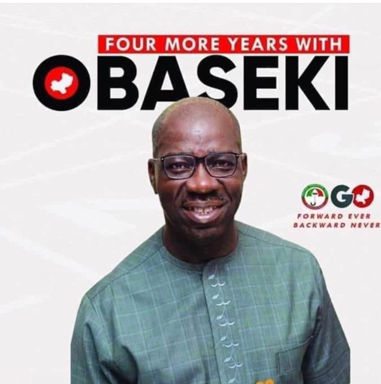 Edo 2020: Obaseki 50,000 votes ahead with 6 LG results to go
