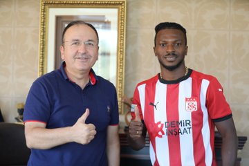 Super Eagles forward Olanrewaju Kayode signs a 1-year loan deal with Sivasspor, see pictures