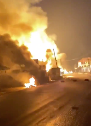 Another Gas Station explodes in Baruwa, Lagos State (video)