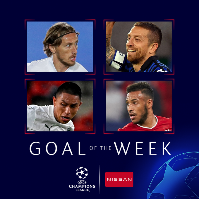 Check out the nominees for the Champions League Goal of the Week award