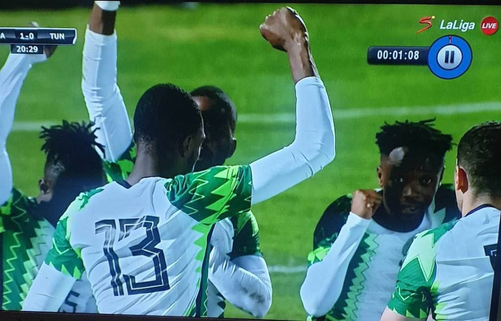Super Eagles show solidarity with protests in Nigeria