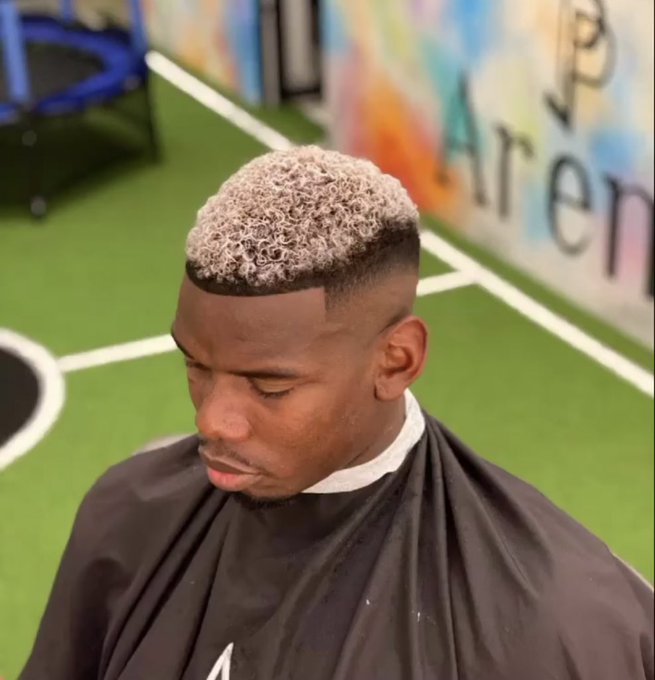 Check out Paul Pogba’s new haircut for Champions League clash against PSG (pictures)