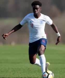 Nigerian born Bukayo Saka earns 1st England call up 2