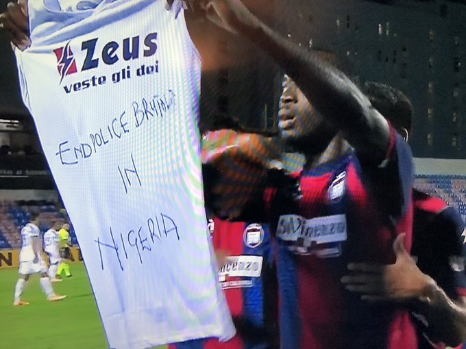 See what Simy Nwankwo did after scoring for Crotone against Juventus