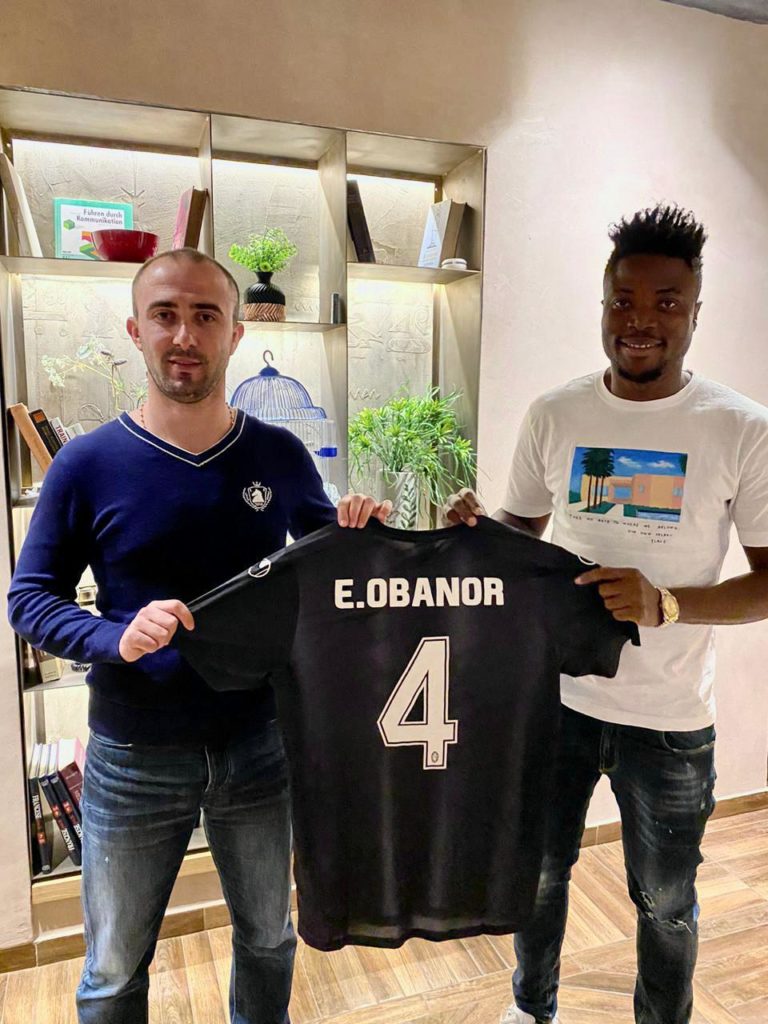 Former U-23 Captain Ehrun Obanor signs for Albanian side KF Laci (pictures)