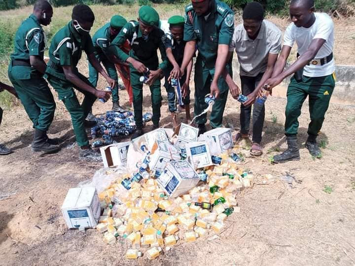 300 cans and bottles of alcohol destroyed by Hisbah in Katsina