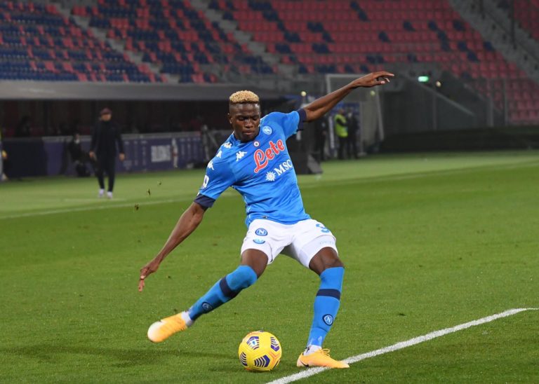 Victor Osimhen scores 2nd goal for Napoli against Bologna (video)