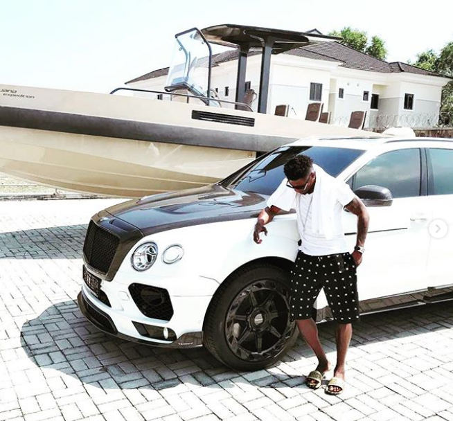 Former Super Eagles star Obafemi Martins shows off his expensive cars, see pictures