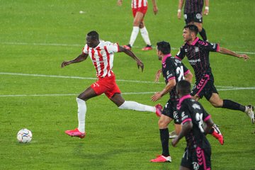Watch Nigerian forward Umar Sadiq score his 3rd goal for Almeria (video)