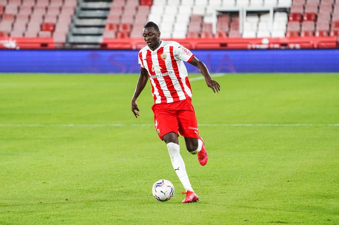 Watch Nigerian striker Umar Sadiq score his 2nd goal for Almeria (video)