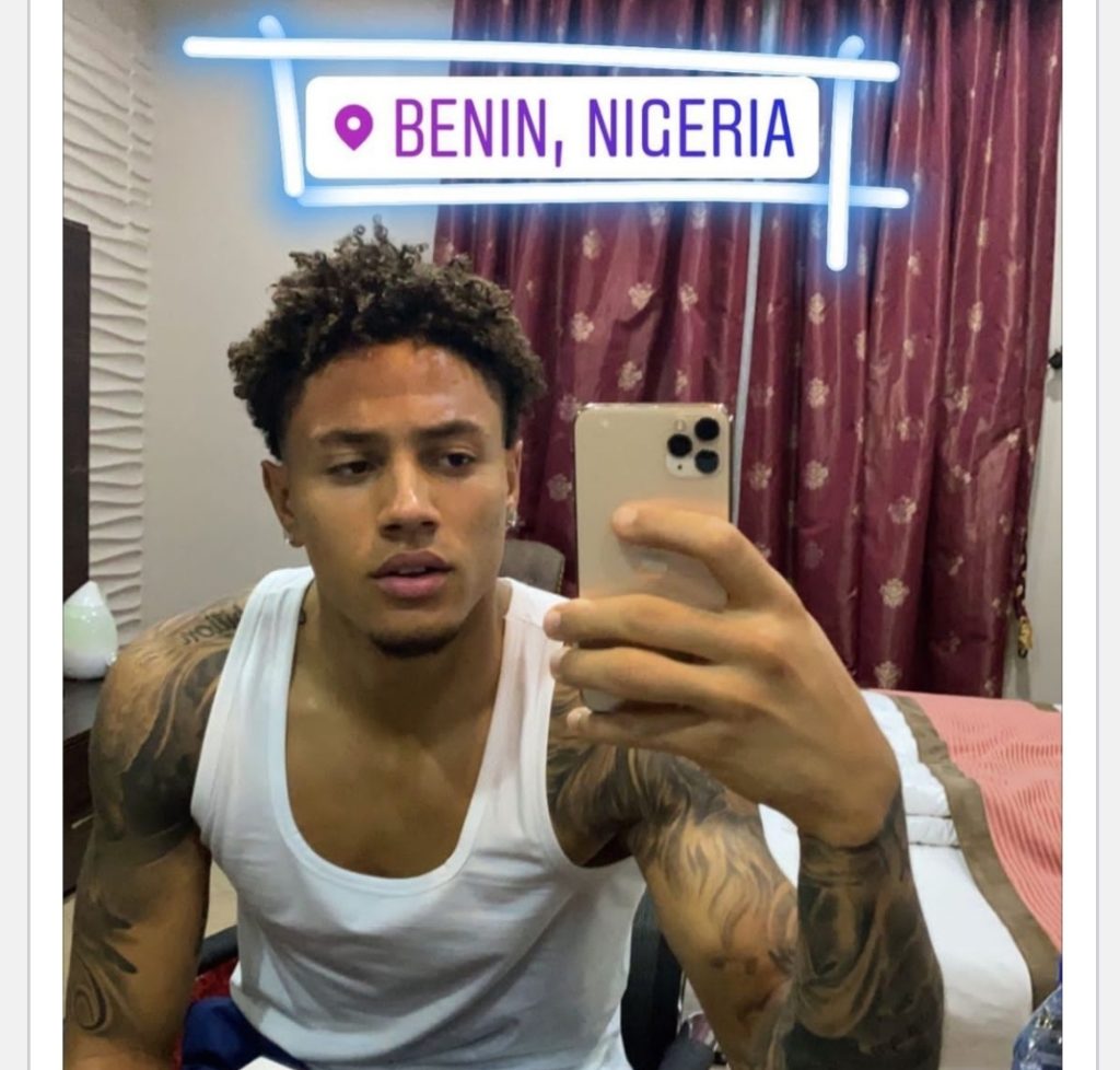 AFCON2022Q: Maduka Okoye consumes jollof rice and dodo, vibes to Bella Shmurda’s “Cash App” as he shows off Super Eagles camp in Benin City! Video👇